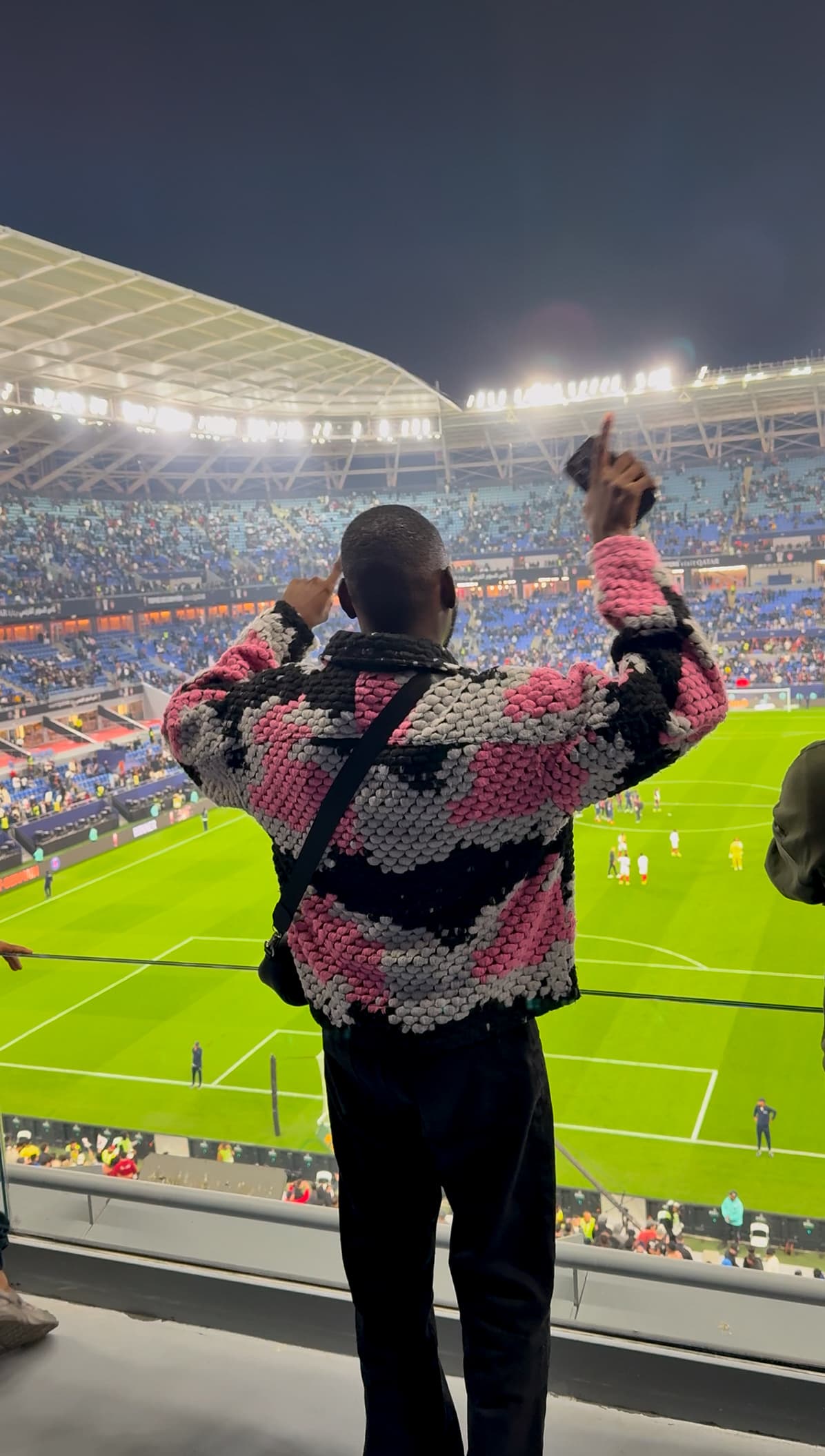 Favour watching a football match from the stands
