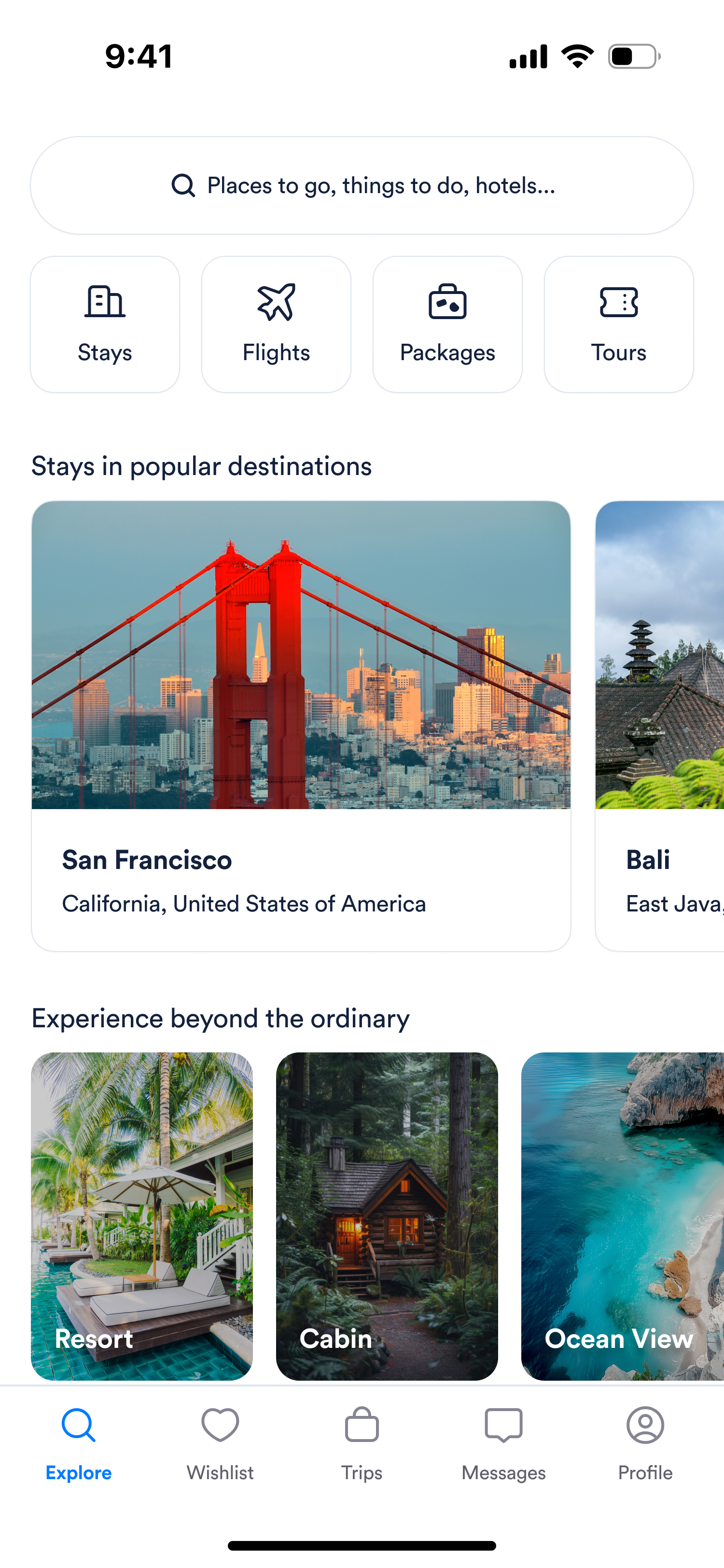 Mobile product interface exploration